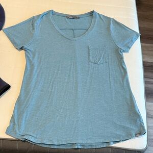 Prana Light Blue Short Sleeve Tee